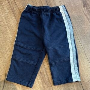 Vintage Old Navy Blue/Stripe Straight Leg Sweatpants Baby Boy 6-12 Months